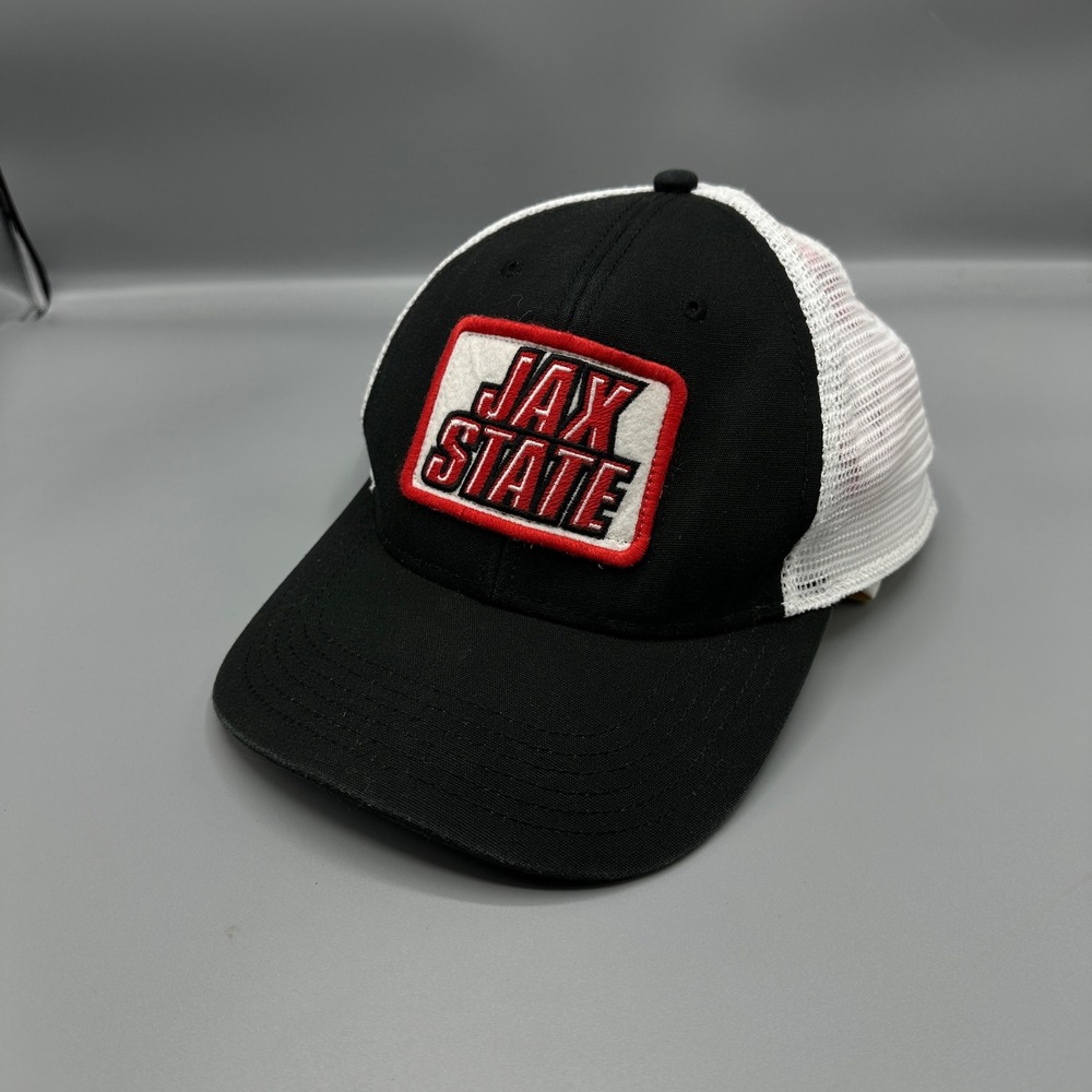Legacy Jax State Trucker Hat Black White Mesh Snapback Baseball Cap